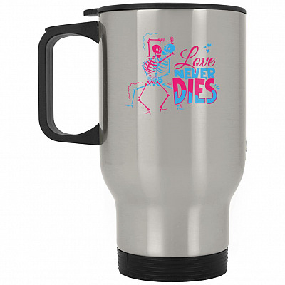 14 oz. Silver Travel Mug