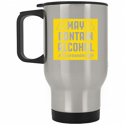 14 oz. Silver Travel Mug