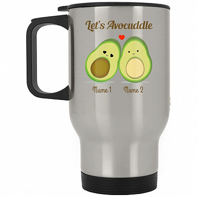 14 oz. Silver Travel Mug