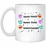 Personalized Knives Out My House Mug, White, 11 oz. White Mug