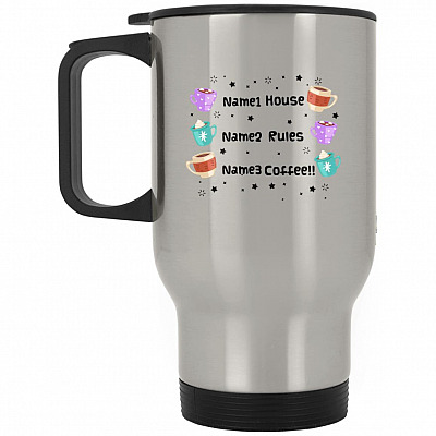 14 oz. Silver Travel Mug