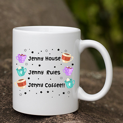 Alternative view of Personalized Knives Out  My House My Rule My Coffee Ceramic Coffee Mug