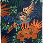 Turtle Hawaii Fleece Blanket, White, Cozy Plush Fleece Blanket - 50x60 Turtle Hawaii Fleece Blanket, White, Cozy Plush Fleece Blanket - 50x60