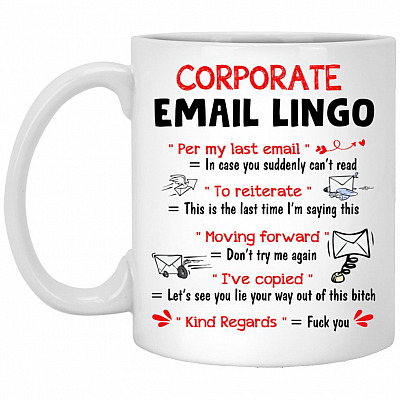 Sarcasm Gift for Work, White, 11 oz. White Mug