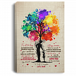 For All The Things My Hand Held Always Remember Believe In Yourself Framed Canvas - Unframed Poster - To My Daughter Gift, White, 0.75'' Framed Canvas