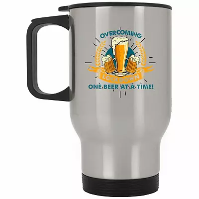 14 oz. Silver Travel Mug