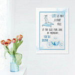 Life Is Not A Fairy Tale If You Lose Your Shoe You're Drunk Framed Canvas - Unframed Poster - Funny Wine Wall Art