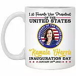Kamala Harris Mug, White, 11 oz. White Mug
