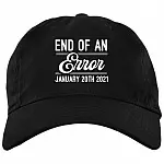 End Of An Error January, Black, Brushed Twill Dad Cap