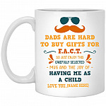 Dads Mug, White, 11 oz. White Mug