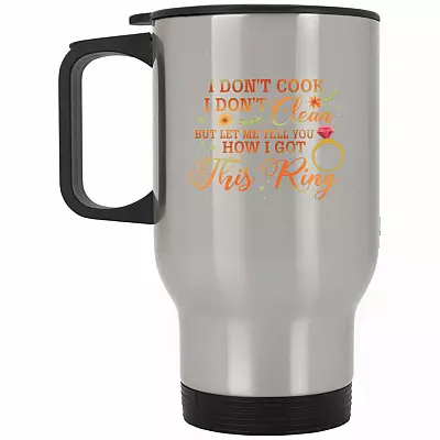 14 oz. Silver Travel Mug