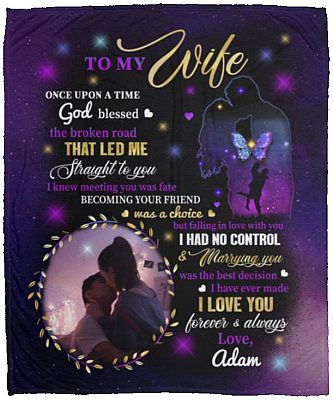 Custom Photo Blanket, White, Cozy Plush Fleece Blanket - 50x60