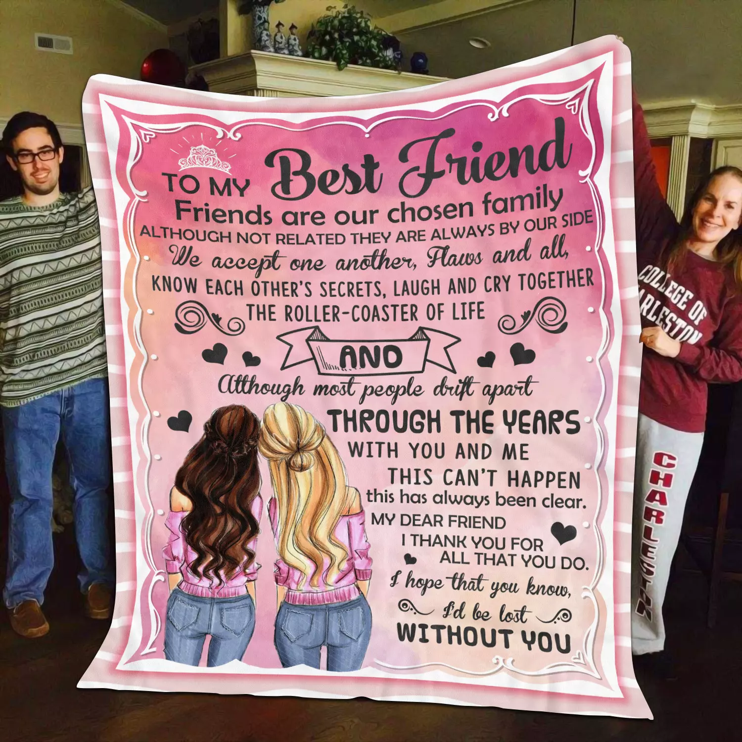 4KNG. Best Friend(8) Blanket Mockup 11