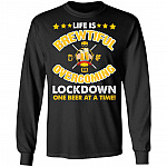 Life Is Brewtiful Overcoming, Black, Long Sleeve