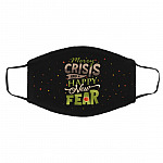 Merry Crisis and a Happy New Fear, White, Cloth Face Cover – Medium/Large Merry Crisis and a Happy New Fear, White, Cloth Face Cover – Medium/Large