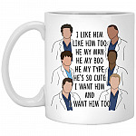 I Like Him Like Him Too He My Man, White, 11 oz. White Mug