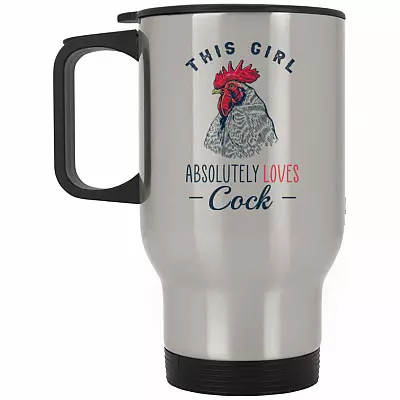 14 oz. Silver Travel Mug