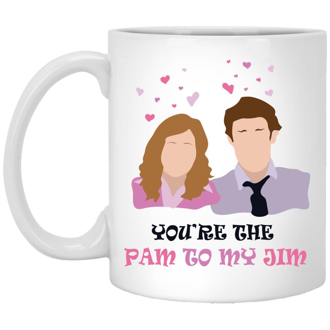 Pam To Jim Mug, White, 11 oz. White Mug