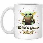 Baby Mug, White, 11 oz. White Mug