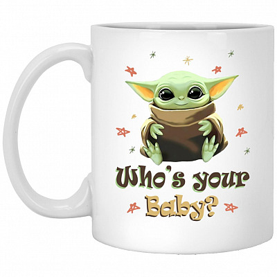 Baby Mug, White, 11 oz. White Mug