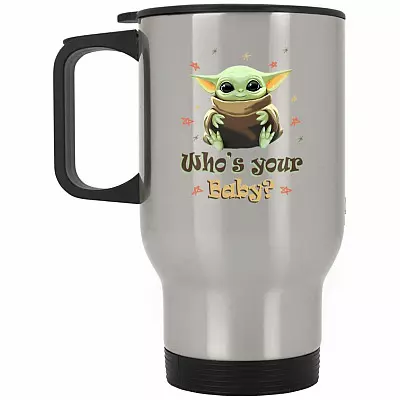14 oz. Silver Travel Mug