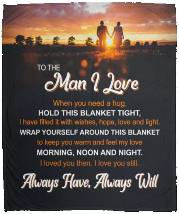 To The Man I Love When You Need, White, Cozy Plush Fleece Blanket - 50x60