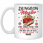 Personalized Dungeon Master Gift Mug, White, 11 oz. White Mug