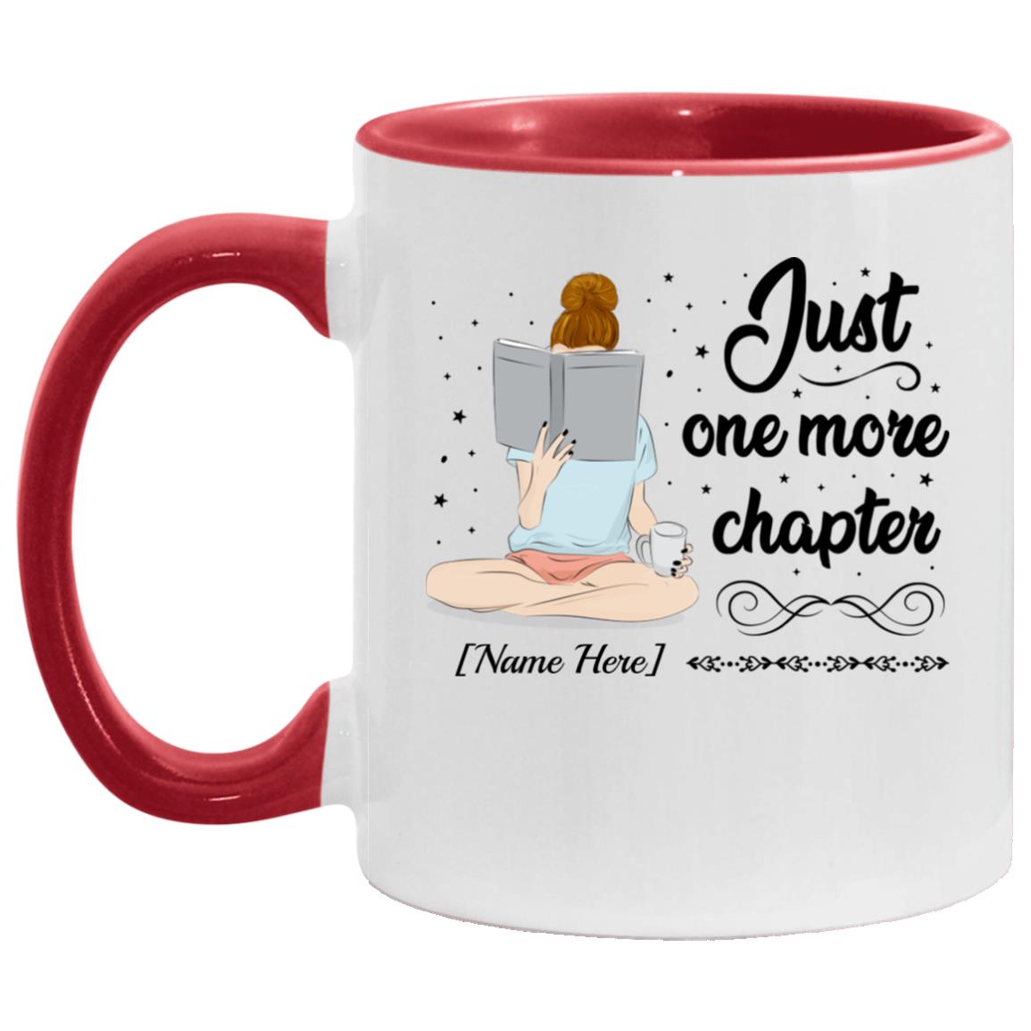 Personalized Accent Mug, White/Red, 11 oz. Accent Mug