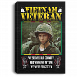 Personalized Photo Vietnam Veteran We Served Our Country and When We Return Framed Canvas - Unframed Poster, White, 0.75'' Framed Canvas