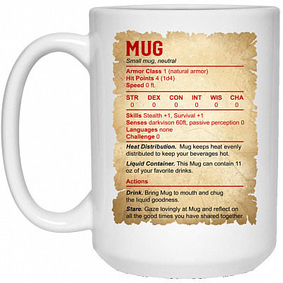 15 oz. White Mug