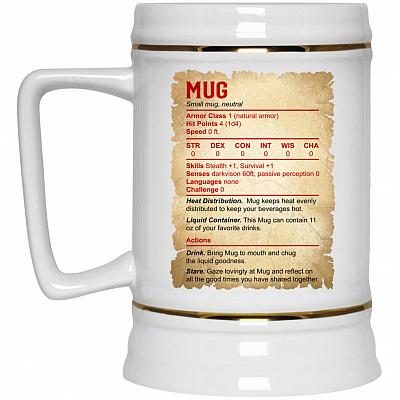 22 oz. Beer Stein