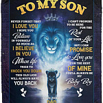 To My Son Never Forget That I Love, White, Cozy Plush Fleece Blanket - 50x60 To My Son Never Forget That I Love, White, Cozy Plush Fleece Blanket - 50x60