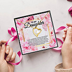 To My Daughter Just Be You I Am Always There for You Always by Your side Forever Love Pendant Necklace