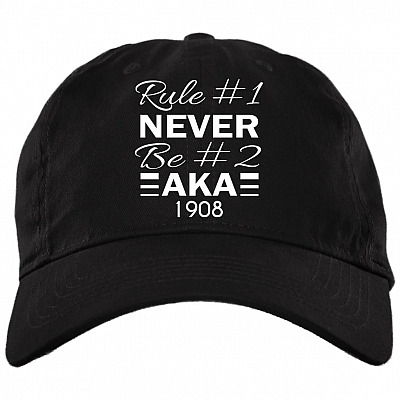 First Rule Never, Black, Brushed Twill Dad Cap