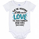 Personalized a Little More Love Baby Onesie, White, Baby Onesie - 12 Month