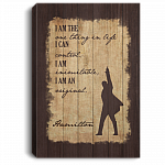 I Am the One Thing in Life I Can Control I Am Inimitable Hamil-ton Wrapped Framed Canvas Prints - Unframed Poster, White, 0.75'' Framed Canvas