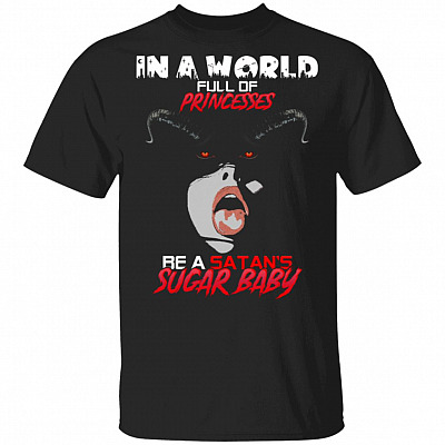 In A World Full Of Princesses, Black, Unisex T-Shirt