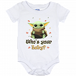 Who's Your Baby Baby Onesie - Baby Infant Bodysuit, White, Baby Onesie - 12 Month