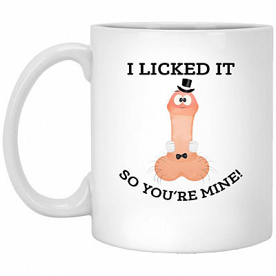 Mine Dick Ceramic, White, 11 oz. White Mug