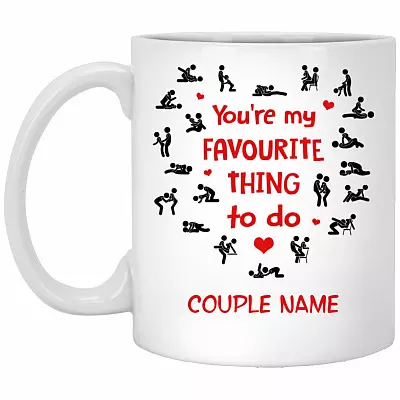 Personalized You Are My Favorite Mug, White, 11 oz. White Mug