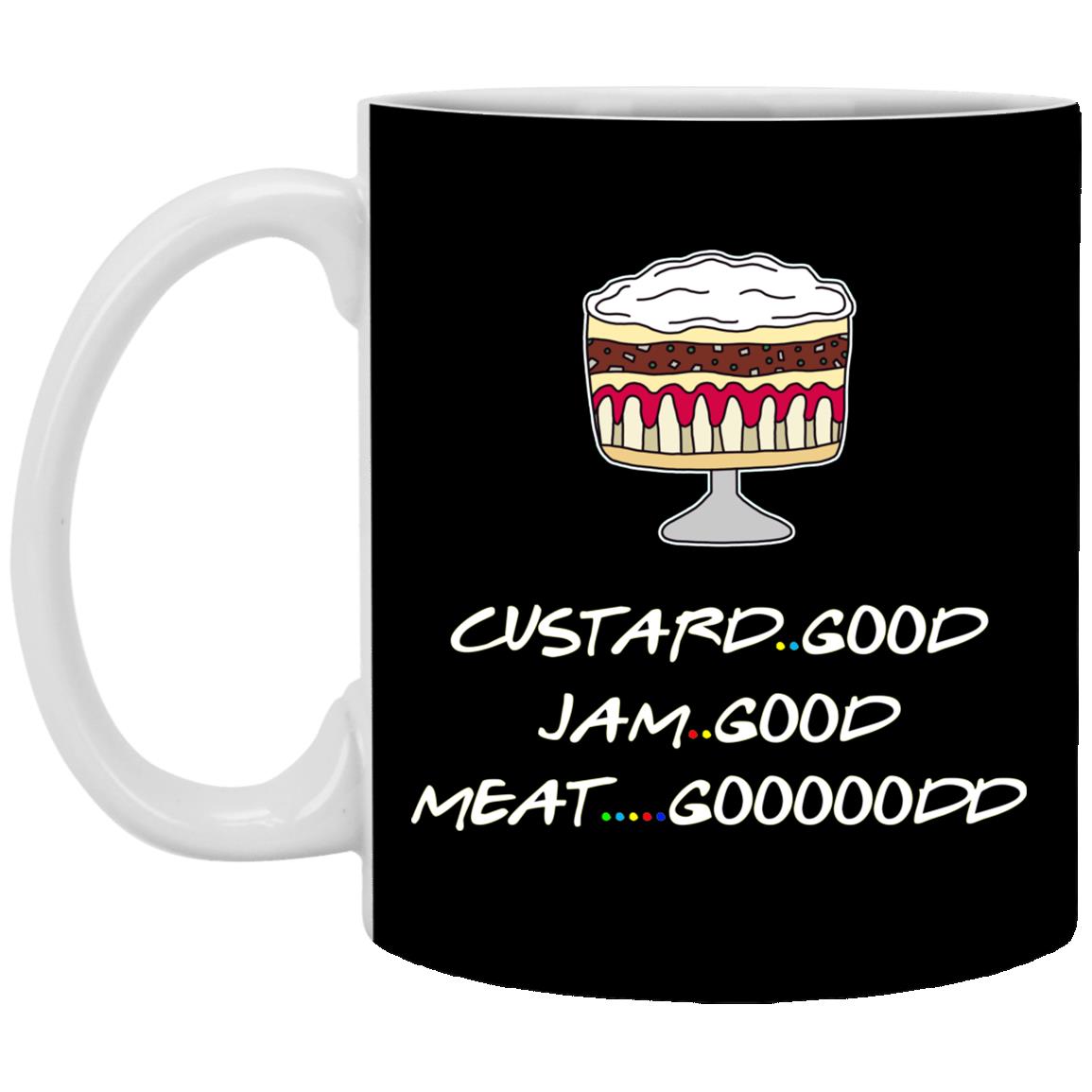 XP8434 11 oz. White Mug, Black, 11 oz. White Mug