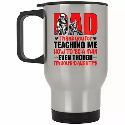 14 oz. Silver Travel Mug