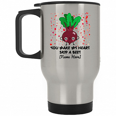14 oz. Silver Travel Mug
