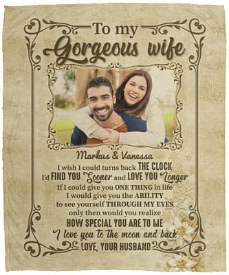 Custom Photo to My, White, Cozy Plush Fleece Blanket - 50x60