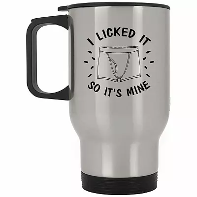 14 oz. Silver Travel Mug