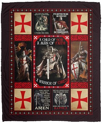 A Child Of God A Man Blanket, White, Cozy Plush Fleece Blanket - 50x60