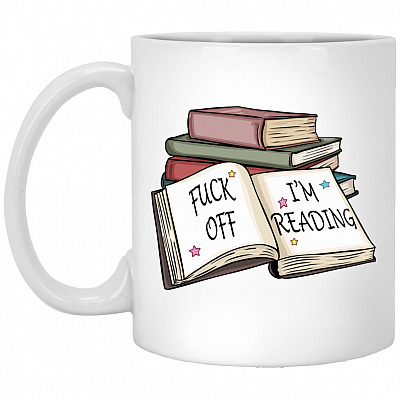 Reading Mug, White, 11 oz. White Mug