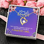 Nothing as Powerful as Mother's Love Nothing Healing as a Daughter's Smile Forever Love Pendant Necklace