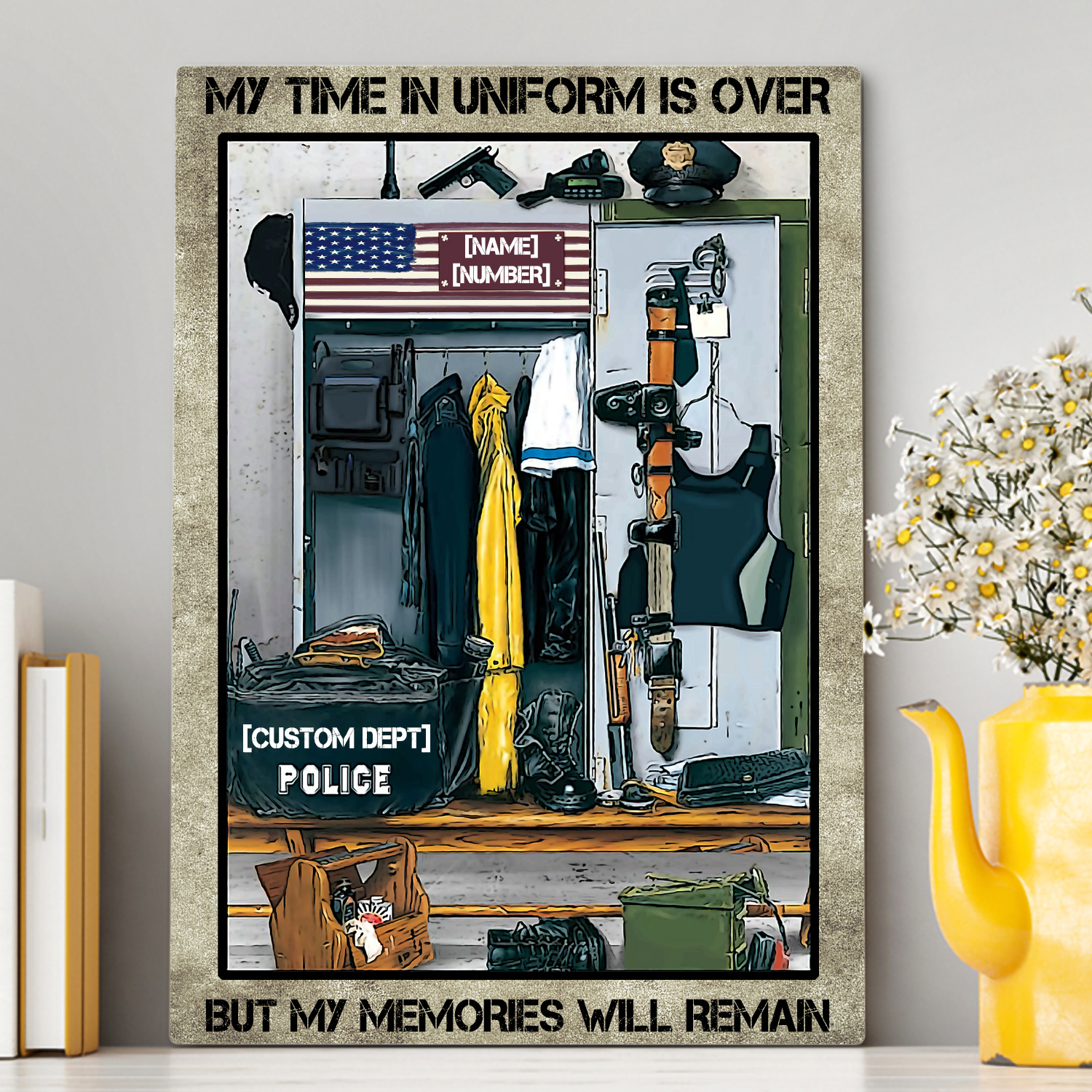 7VT. My Time In Uniform Police Personalized-mk1