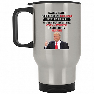 14 oz. Silver Travel Mug